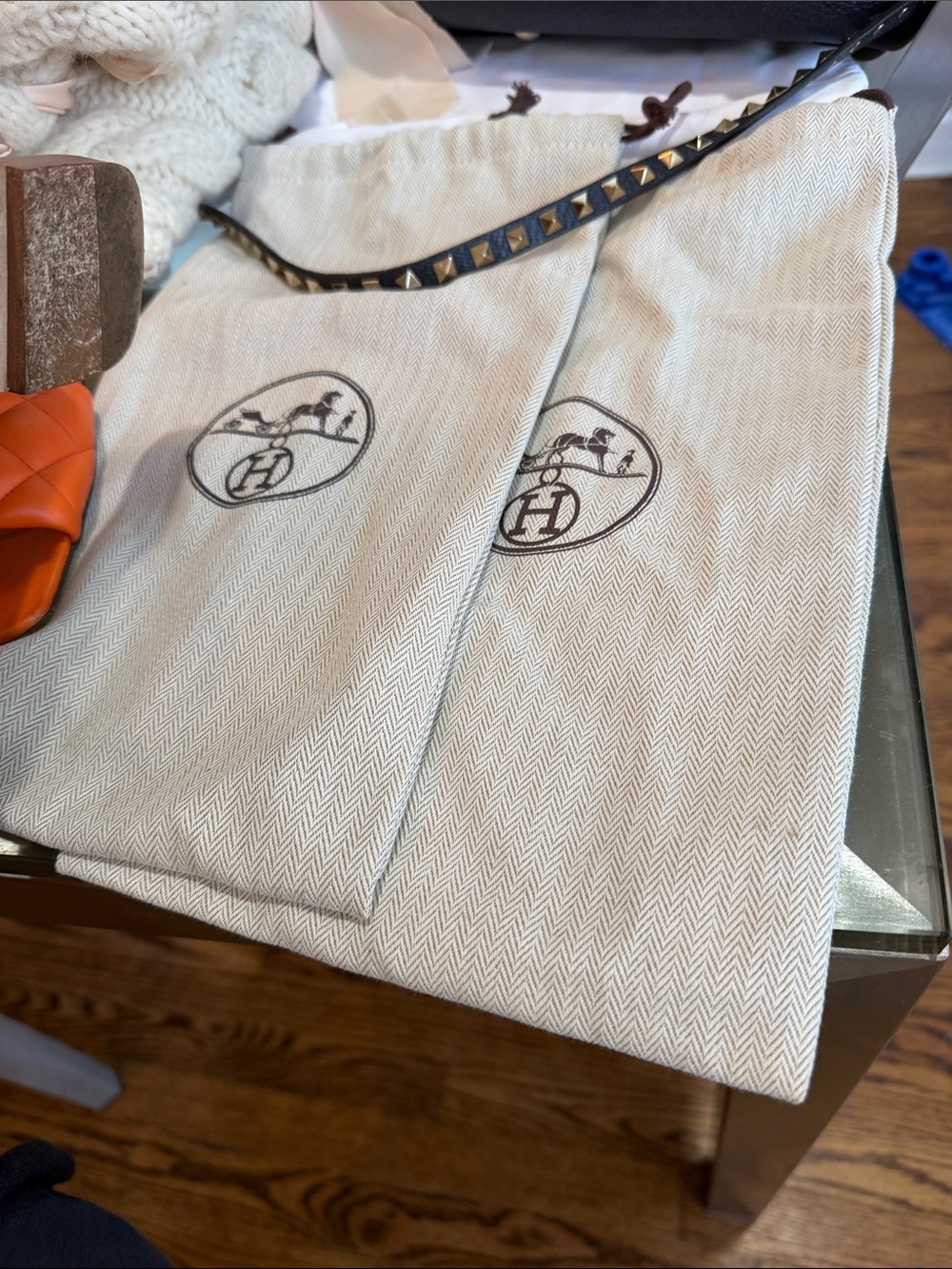 Hermes Oran denim 35.5 - Picture 3 of 3